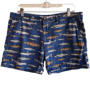 Chubbies Cotton Chino Shorts with Trout Print W 36